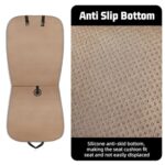 Luxury Car Seat Cushions (2-Pack) Winter Warm Comfort Universal Fit Black - Image 4