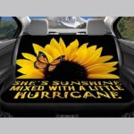 Sunflower Car Seat Covers Full Set Universal Fit Front Rear Auto SUV - Image 2