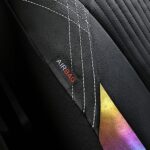 Black Rainbow Car Seat Covers Full Set Leather Front Rear Universal - Image 5