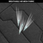 AOKAOK 3D Air-Mesh Car Seat Covers Full Set Breathable Universal Fit Black - Image 7