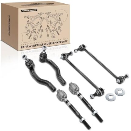 A-Premium Set of 6, Front Sway Bar Link, Inner Outer Tie Rod End, Compatible with Honda Pilot 2009-2015 V6 3.5L