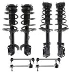Abrillvt Struts Shock suspension kit For Toyota Camry 2012 2013 2014 2015 2016 2017 Complete Strut Assembly with 172941 172942 K750123 K90345 Auto Shocks - 6pcs