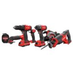 CRAFTSMAN CMCK601D2R V20 Lithium-Ion Cordless 6-Tool Combo Kit with 2 Batteries (2 Ah) (Renewed)