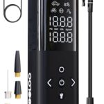 GOOLOO AP150 Tire Inflator Portable Air Compressor, 2X Faster 150PSI Cordless Air Pump for Car Tires with Auto-Shutoff, Portable Tire Pump with Digital Pressure Gauge for Car, Motorcycle,Bike, Ball