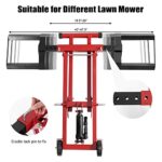 Goplus 500LBS Hydraulic Lawn Mower Lift Jack for Zero Turn Tractors - Image 2