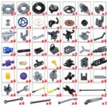 Habow 192pc Technic Building Set Axles Gears Wheels Chain MOC Parts - Image 2