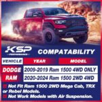 KSP 3" Front 2" Rear Leveling Lift Kit for 2009-2024 Ram 1500 4WD - Image 2