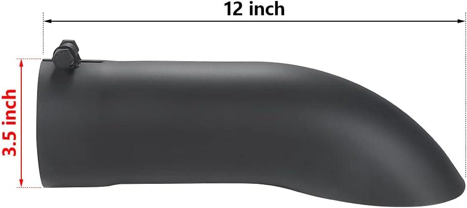 Bold Black Exhaust Tip: Transform your Ride's Style!