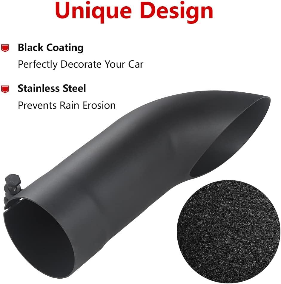 Bold Black Exhaust Tip: Transform Your Ride's Style!