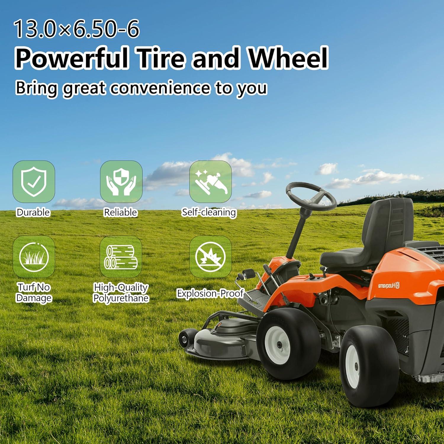 Ride Smoothly with Our 13x6.50-6 Flat Free Tires & adapters!