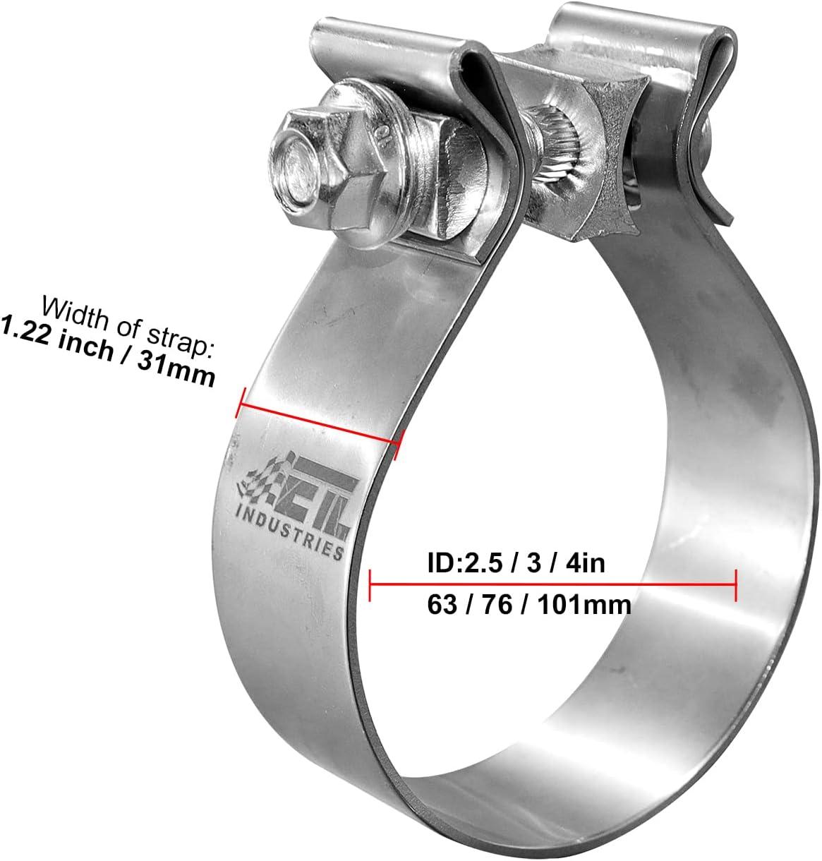 Strong Stainless Steel Muffler Clamps That Rock!