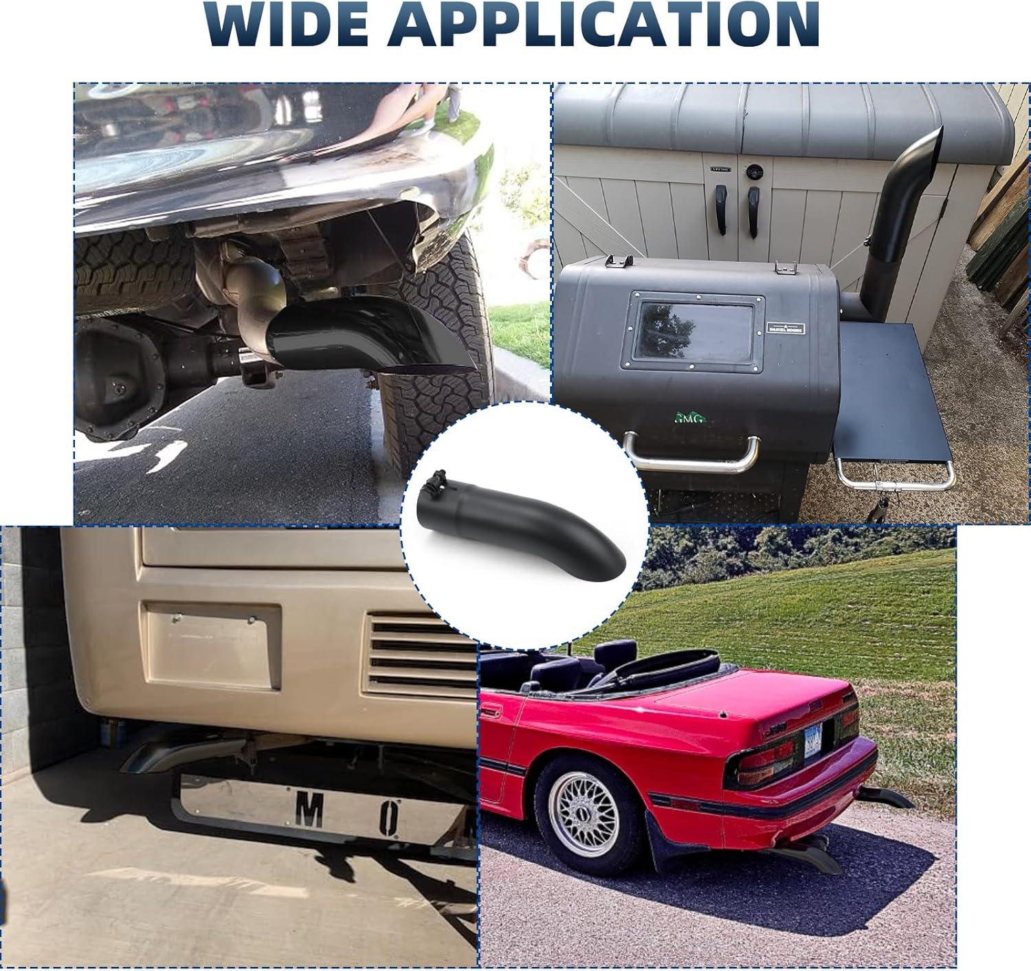 Bold Black Exhaust Tip: Transform Your Ride's Style!