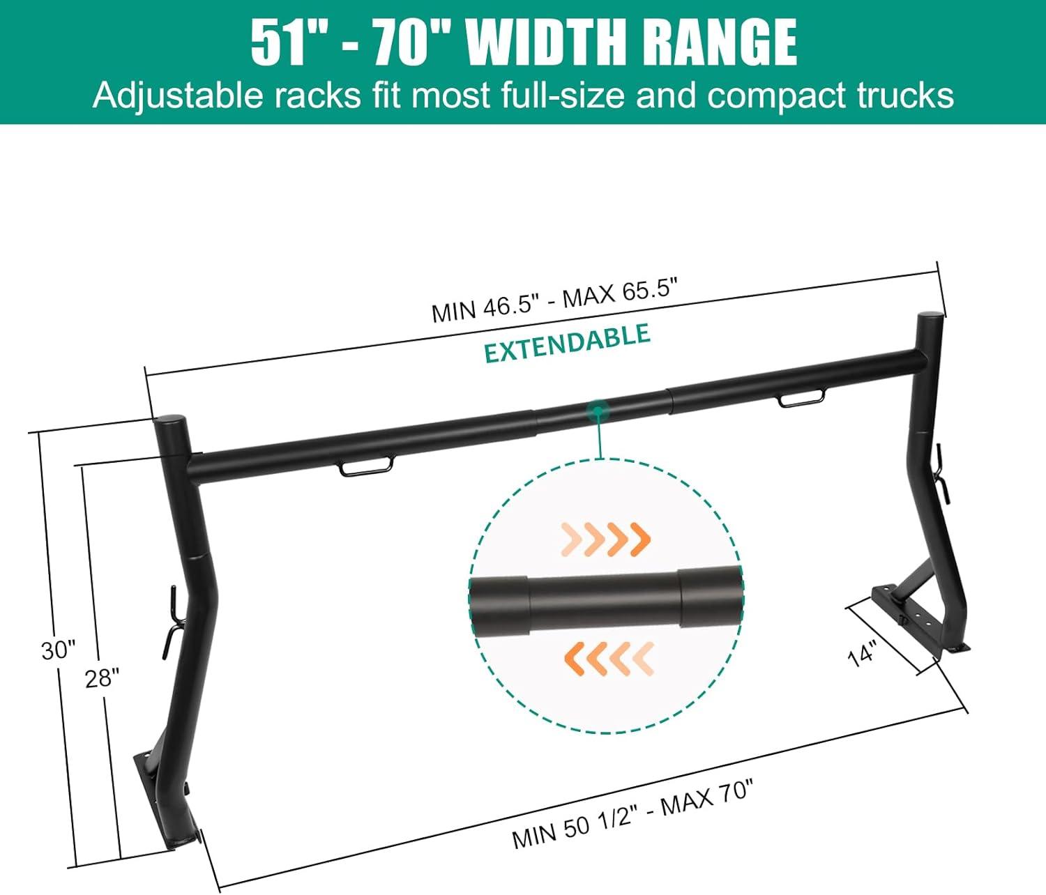 We Tested the ⁣No-Drill Truck Rack: 800lb Hauling Power