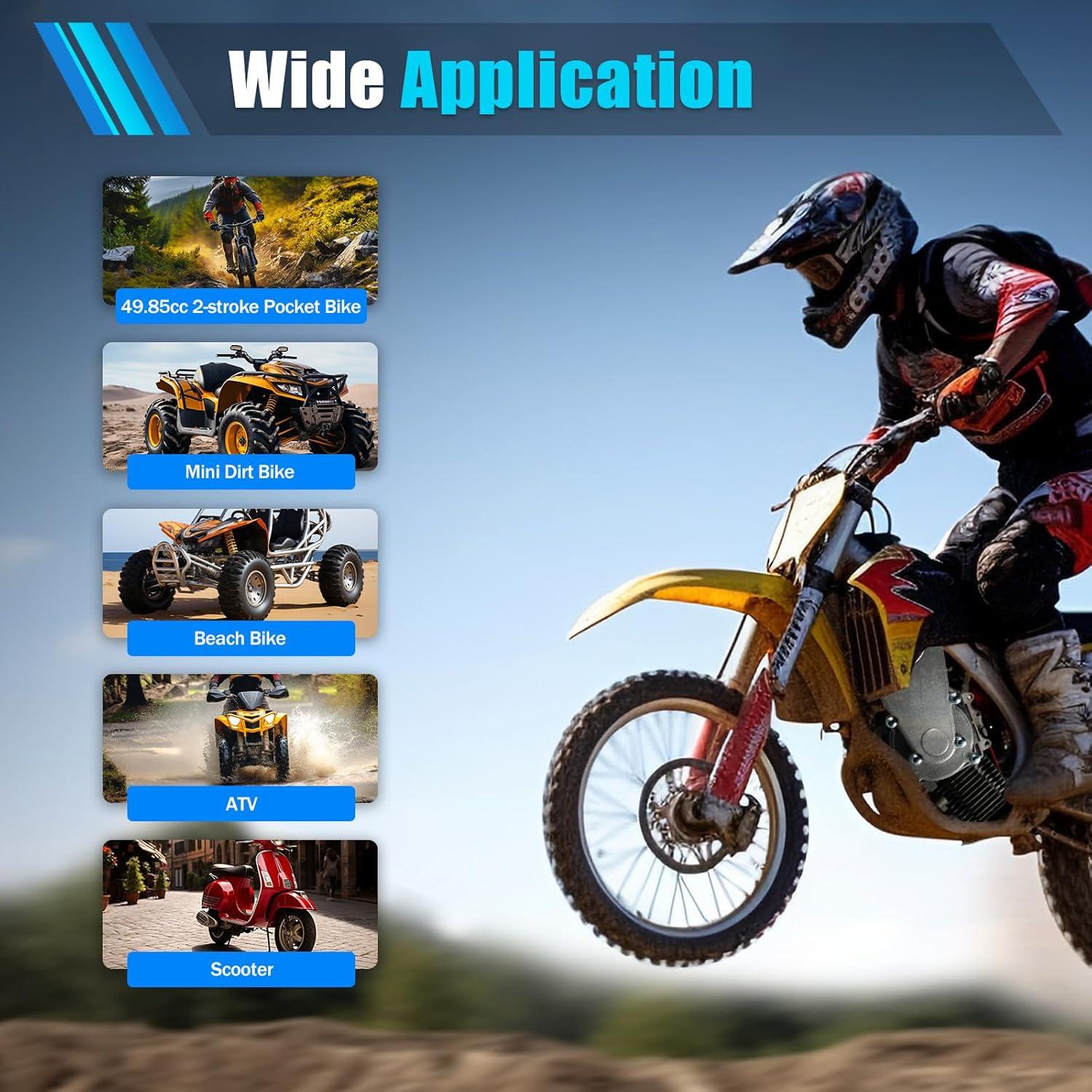 Unleash Power: 49cc 2-Stroke Beast Roars to Life!