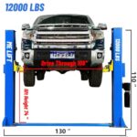 Heavy-Duty 12,000 lb 2-Post Automotive Car Lift | Home Garage Lift | Single Point Release - Image 2