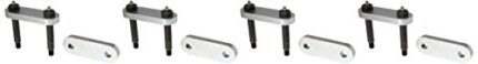 MORryde MOR/RYDE 213.3008 UO12-021 Heavy Duty Shackle Upgrade Kit, Stock/Equaflex 3-1/8" Shackles - Tandem Axle
