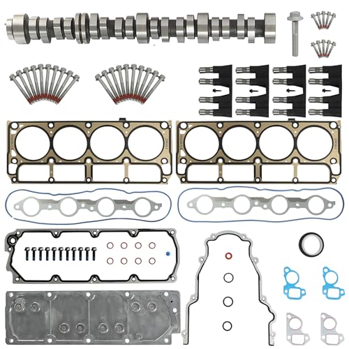 NON DOD/AFM Camshaft Lifters Kit w/Gasket Set Timing Cover Gasket NON DOD/AFM Camshaft Lifters Kit w/Gasket Set Timing Cover Gasket Fit For Chevrolet Avalanche Silverado Tahoe Suburban Trailblazer GMC Yukon Sierra Envoy Isuzu Saab 5.3L Truck/SUV Engines 2007-2013