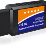 OBD2 Bluetooth Scanner for iPhone iOS Android Windows Car Code Reader Enhanced Auto Diagnostic Scan Tool Odb2 OBDII Adapter Check Engine Light Live Data Reset Vehicle Performance Test Exclusive APP