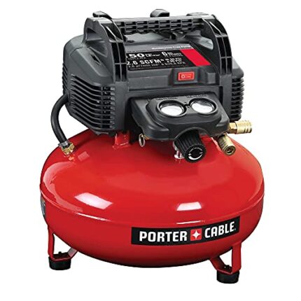 PORTER-CABLE Air Compressor, 6-Gallon, Pancake, Oil-Free (C2002)