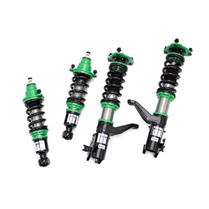 Rev9 R9-HS2-013_2 Hyper-Street II Coilover Suspension Lowering Kit, Mono-Tube Shock w/ 32 Click Rebound Setting, Full Length Adjustable, compatible with Honda Civic Coupe/Sedan (EM/ES) 2001-05