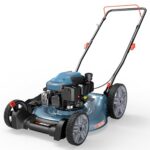 SENIX 144 cc Gas Lawn Mower, 21 inch 2-in-1 Push with Mulching and Side Discharge, 4-Cycle Engine, 6 Position Cutting Height Adjustment for Yard and Garden (LSPG-L6)
