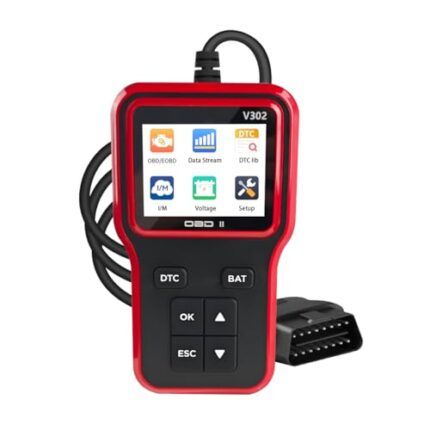 Sandfren Car OBD2 Scanner Diagnostic Tool, Professional Auto OBD II Check Engine Fault Code Reader with Reset, Vehicles Live Data Scan Tester, Universal for SUV, Sedan, Truck