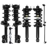 TFGCSG Struts Shock suspension kit for 2012 2013 2014 for Honda CR-V Front and Rear Pair Complete Strut Assembly,Stabilizer Bar Link 8 Pcs, 272492 272491 172957L 172957R K750297 K750151 K750156