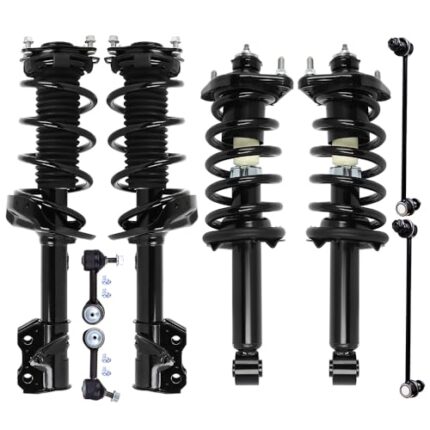 TFGCSG Struts Shock suspension kit for 2012 2013 2014 for Honda CR-V Front and Rear Pair Complete Strut Assembly,Stabilizer Bar Link 8 Pcs, 272492 272491 172957L 172957R K750297 K750151 K750156