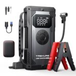 TREKURE 8-in-1 Jump Starter with Air Compressor 6000A 150PSI Portable Car Battery Jump Starter (All Gas/10L Diesel), 12V Jump Box Car Battery Jumper Starter Portable with Jumper Cables, Lights