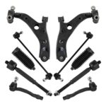 TRQ Front Steering & Suspension Kit Compatible with 2014-2018 Mazda 3
