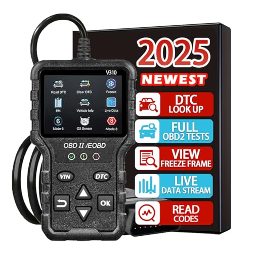 V310 OBD2 Scanner Diagnostic Tool, Check Erase Engine Light Fault V310 OBD2 Scanner Diagnostic Tool, Check Erase Engine Light Fault Code Scanner Tool, DTC, Data Stream, I/M Readiness, Car & Truck Scan Tool for All Vehicles Since 1996