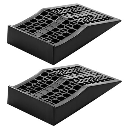 VEVOR Car Ramps, 2 PCS 20000 lbs GVW Capacity, 2.6 in Lift Height, Portable Low Profile Car Service Ramps for Home Garage Maintenance & Oil Changes, Heavy Duty for Low Chassis Vehicle & Support Jack