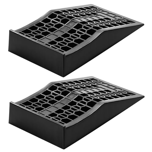 VEVOR Car Ramps, 2 PCS 20000 lbs GVW Capacity, 2.6 VEVOR Car Ramps, 2 PCS 20000 lbs GVW Capacity, 2.6 in Lift Height, Portable Low Profile Car Service Ramps for Home Garage Maintenance & Oil Changes, Heavy Duty for Low Chassis Vehicle & Support Jack