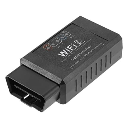 X AUTOHAUX OBD2 Scanner Engine Code Reader V1.5 Universal for Car WiFi Code Reader for Automotive Diagnostic Tool Erase Check Engine Light Black