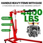 Heavy-Duty 2-Ton Hydraulic Engine Hoist, Folding Shop Crane with 4400 LBS Lift - Image 2