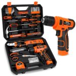 139-Piece Tool Set - Tool Kit with 8V Cordless Drill Driver in ToolBox Storage Case, General Household Drill Set for Home Repairs, Handyman, DIY Projects