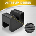 TONDA Universal Rubber Jack Stand Pads 2PK Pinch Weld Protector - Image 3