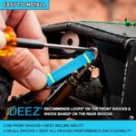 DEEZ LOOPZ RC Shock Absorbers Carbon Fiber 90mm High-Performance Bands - Image 4