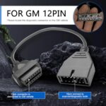 GM OBD1 to OBD2 Scanner Adapter Cable 12 to 16 Pin Converter - Image 4