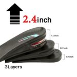 Height Increase Insoles 2.5 Inch Elevator Shoe Lifts Men Women - Image 3
