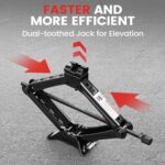 KROAK 2T Scissor Jack Kit with Ratchet Wrench for Car SUV Tire - Image 3
