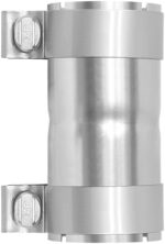 PALOZO 2 to 2 inch Exhaust Adapter with Clamp Stainless Steel, 2" ID to 2" ID Exhaust Reducer Connector Pipe with Clamp