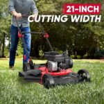 PowerSmart 21" Gas Push Lawn Mower | 125cc Briggs & Stratton | Mulching Mower - Image 3