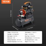 VEVOR 2.1 Gal Air Compressor 1.2HP Oil Free Portable Tank 116PSI - Image 3