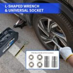 2 Ton Scissor Jack Kit 15pc Car Emergency Tire Change Tool Set - Image 3