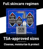 Jack Black Men's Skincare Gift Set 4-Piece Face Care Kit with Scrub Moisturizer Cleanser Lip Balm - Image 5