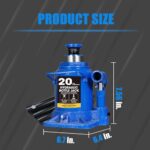 Big RED 20 Ton Hydraulic Bottle Jack for Car Truck Auto Lift - Image 3