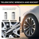 2T Scissor Car Jack Kit Heavy Duty Tire Change Tool 3.93-15.35" - Image 4