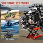 Motorcycle Scissor Lift Jack 1200lbs Steel 4-14 Inch Red ATV - Image 4