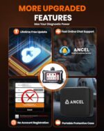 ANCEL DS200 Pro OBD2 Scanner: Full System Diagnostic Tool with 15+ Reset Services - Image 4